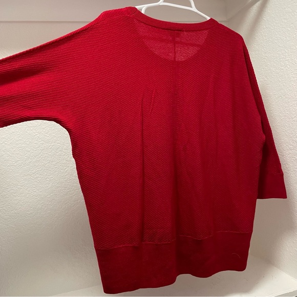 TALBOTS ❤️ Pure Merino Wool Lightweight Sweater in Red Sz 2X - Picture 5 of 6